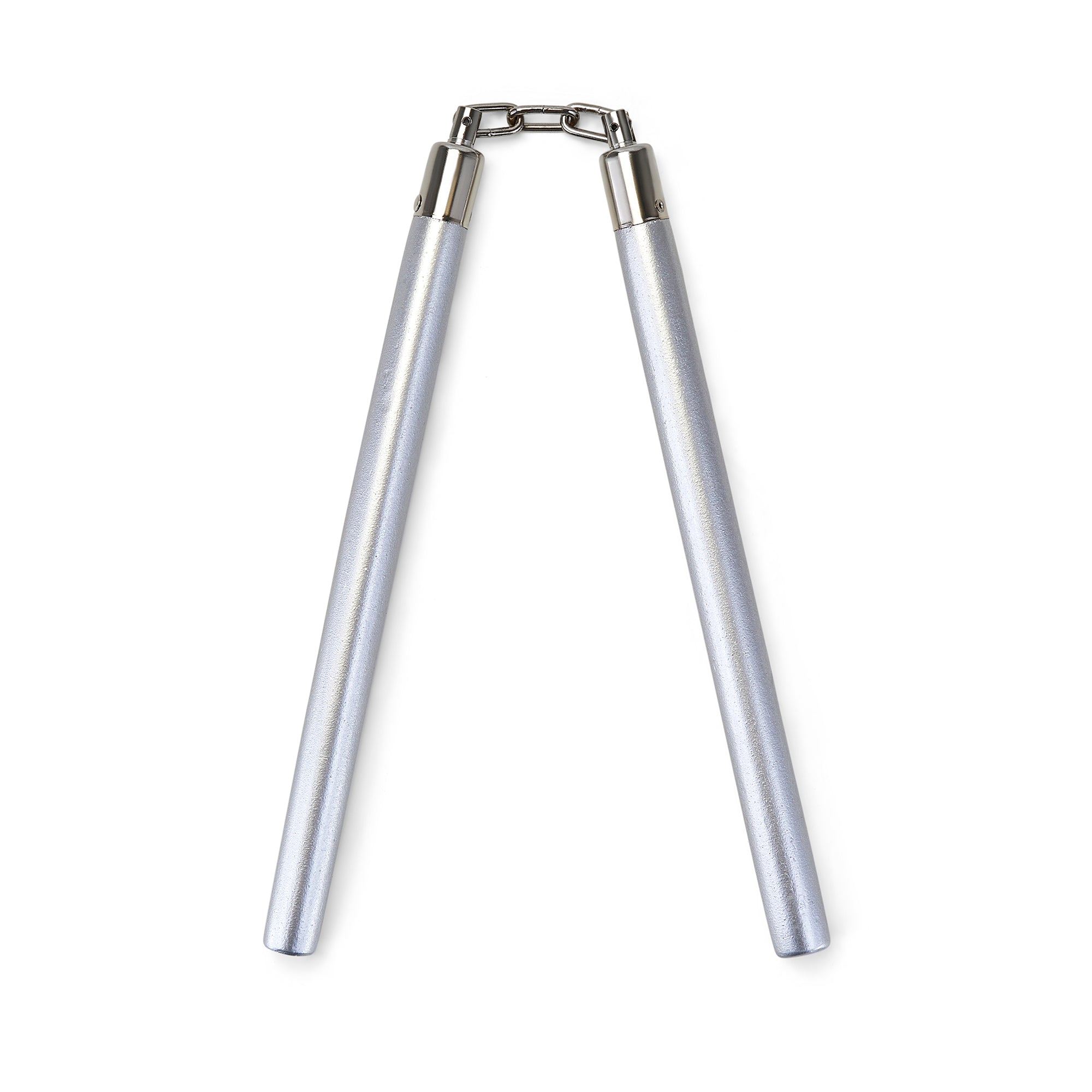 Silver Competition Wooden Speed Nunchucks Chain-11
