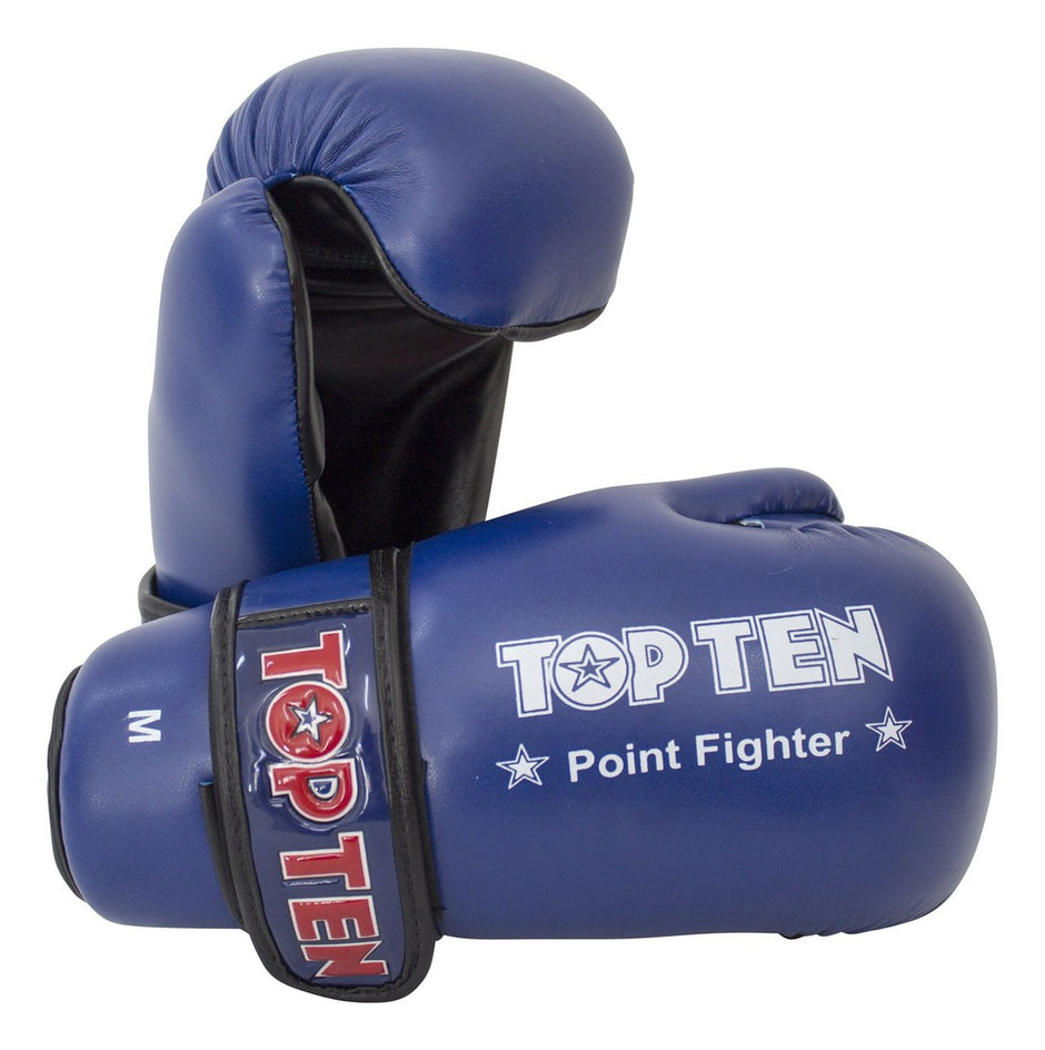 Top Ten Pointfighter Sparring Gloves-Blue