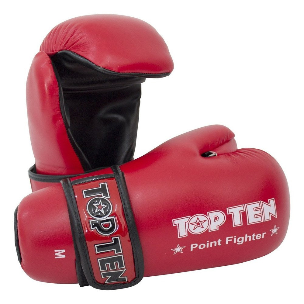 Top Ten Pointfighter Sparring Gloves-Red