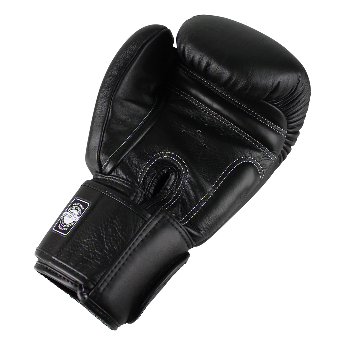 Twins BGVL3 Leather Boxing Gloves-Black