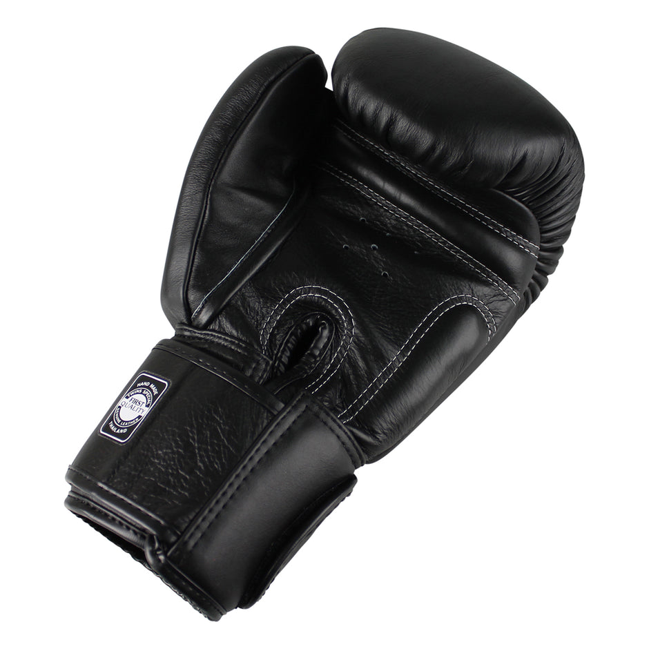 Twins BGVL3 Leather Boxing Gloves-Black