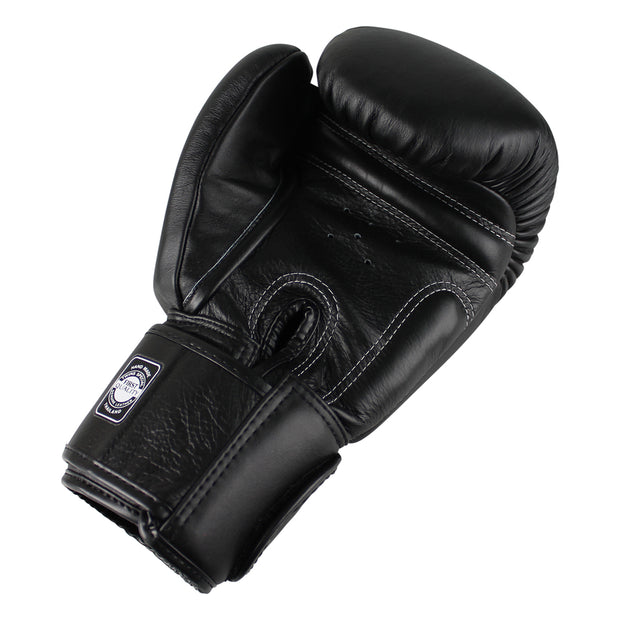 Twins BGVL3 Leather Boxing Gloves-Black