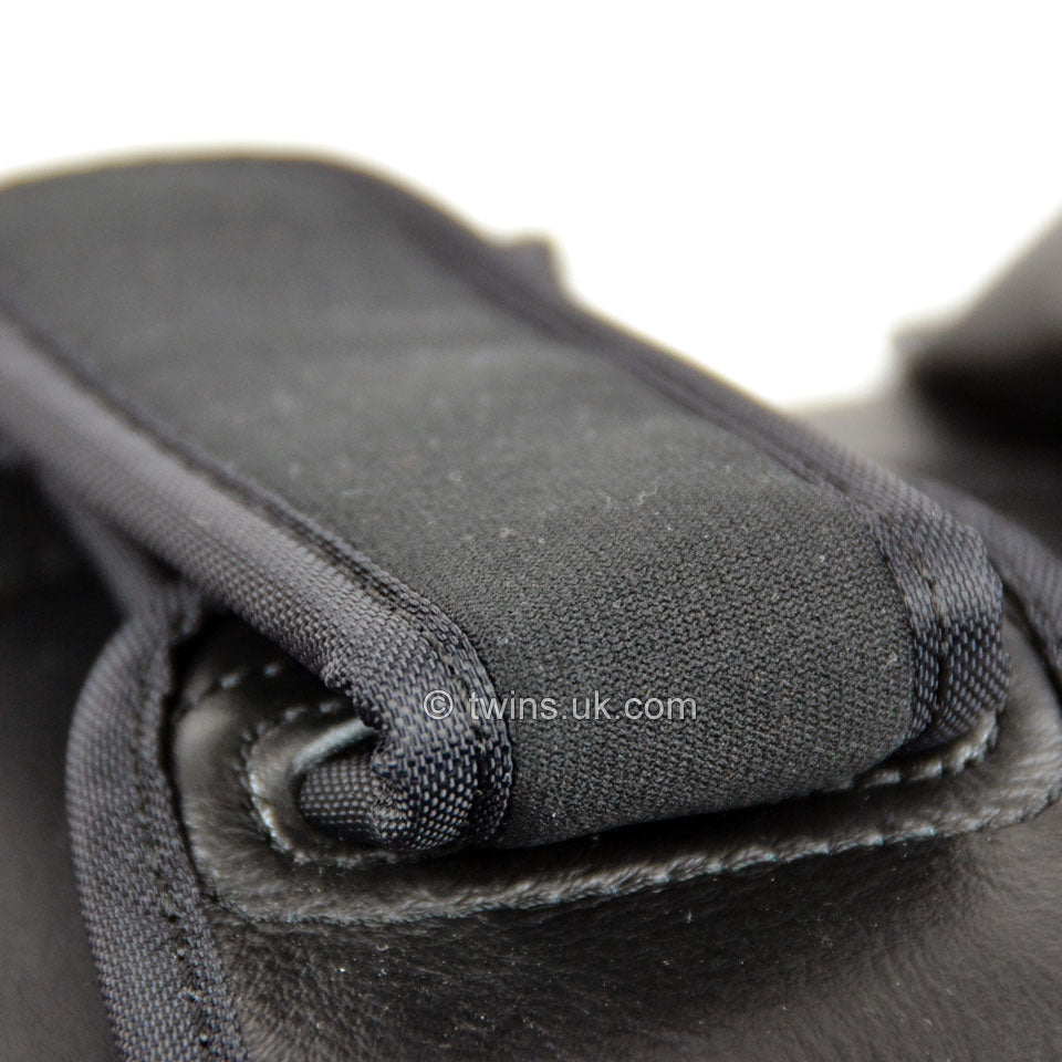 Twins KPL10 Curved Leather Thai Kick Pads-Black