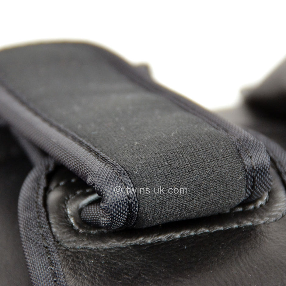 Twins KPL10 Curved Leather Thai Kick Pads-Black