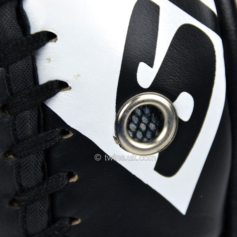 Twins KPL10 Curved Leather Thai Kick Pads-Black