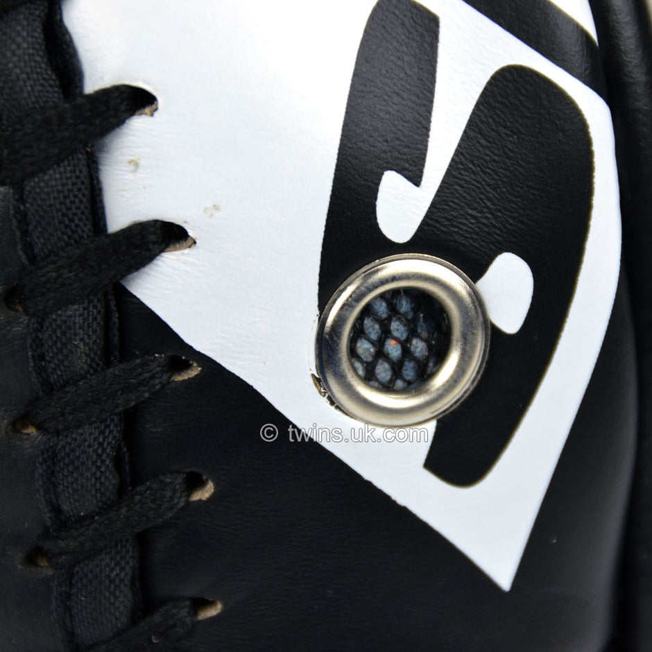 Twins KPL10 Curved Leather Thai Kick Pads-Black