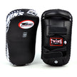 Twins KPL10 Curved Leather Thai Kick Pads-Black