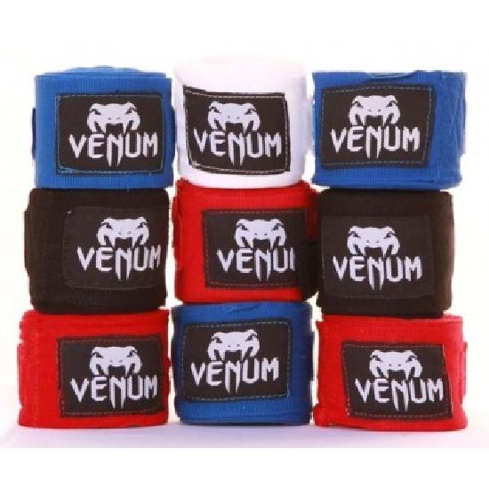 Venum Childrens MMA Boxing Hand Wraps-2.5M (Black)