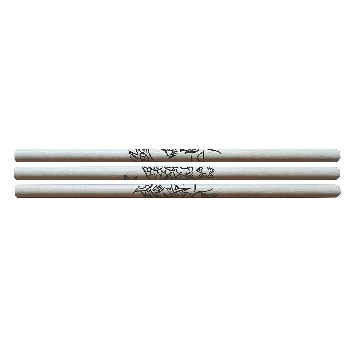 Deluxe Escrima Stick White Oak with Carved Dragon-26