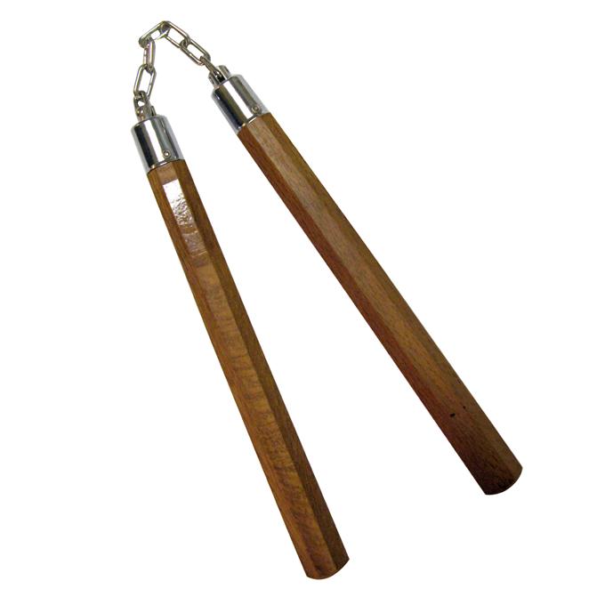 Nunchaku Octagonal Red Wood with BB-12