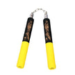 Foam Nunchaku with Metal BB-Yellow/Black Dragon-12